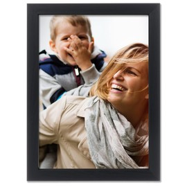 Lawrence Frames Chloe Contemporary Picture Frame, 5x7, Black