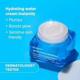 Dr.Jart+ Vital Hydra Solution Water Cream Glow Hydrating Korean Face Moisturizer with Hyaluronic Acid for Glass Skin| Korean Skin Care, 1.69 Fl Oz