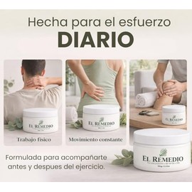 El Remedio 100gr. | Pomada Corporal para Masaje – Sensación Refrescante y Reconfortante – Ideal para Después de la Actividad Diaria
