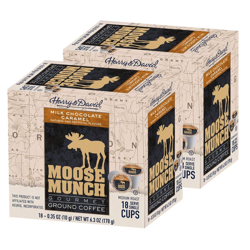 Moose Munch Coffee in Single Serve Cups for use with