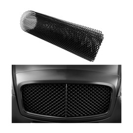Sylvil Car Grill Mesh, Heavy Duty Aluminum Alloy Grille Insert Bumper with Rhombic Hole, 40"×13" Multifunctional Automotive Screen Mesh Roll for Front Bumper, Car Accessories (6×12 mm)