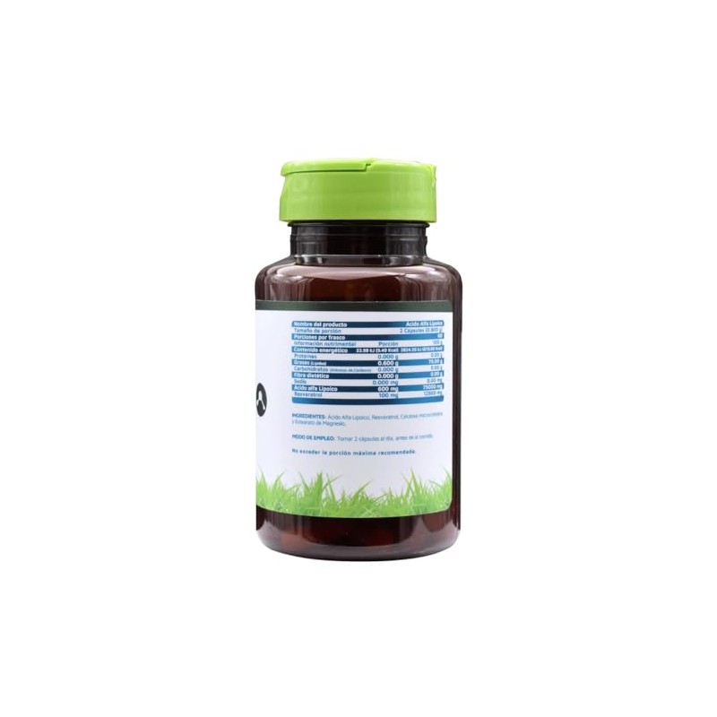 Vidanat Ácido Alfa Lipoico 60 Cápsulas Antioxidante con Resveratrol