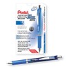 Pentel Gel Pen, Retractable/Refillable, Needle Tip, 0.7mm, Blue (PENBLN77C)