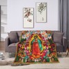 Our Lady of Guadalupe Fleece Blanket Throw Blanket, Ultra-Soft Cozy