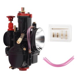 KAMDKI Carburador PWK 21 24 26 28 30 32 34 mm Power Jet de Alto Flujo para Motocicleta, Universal, en Aleación de Zinc y Aluminio