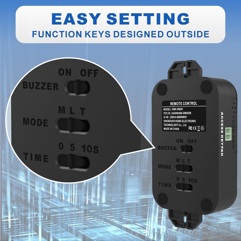 UHPPOTE 2.4GHz WiFi Remote Control Switch Supports External Buzzer Specially