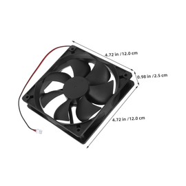 CIYODO 2pcs Dc Computer Case Cooling Fans Silent High Airflow Dual Ball Bearing Design Easy Installation for Versatile Compatibility with PC Servers and Laptops