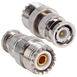 leeyovk BNC M Conversion Connector BNC Male to M Female BNCP-MJ Convert RF Coaxial Connector BNC Adapter M Connector for RF Broadcast, Antenna, Wireless LAN Device, Coaxial Cable, Wi-Fi Radio, CCTV,