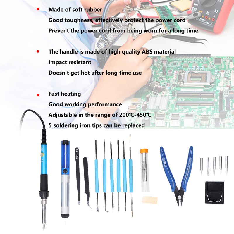 Soldering Iron Kit with Electric Soldering Iron Welding Iron Tips