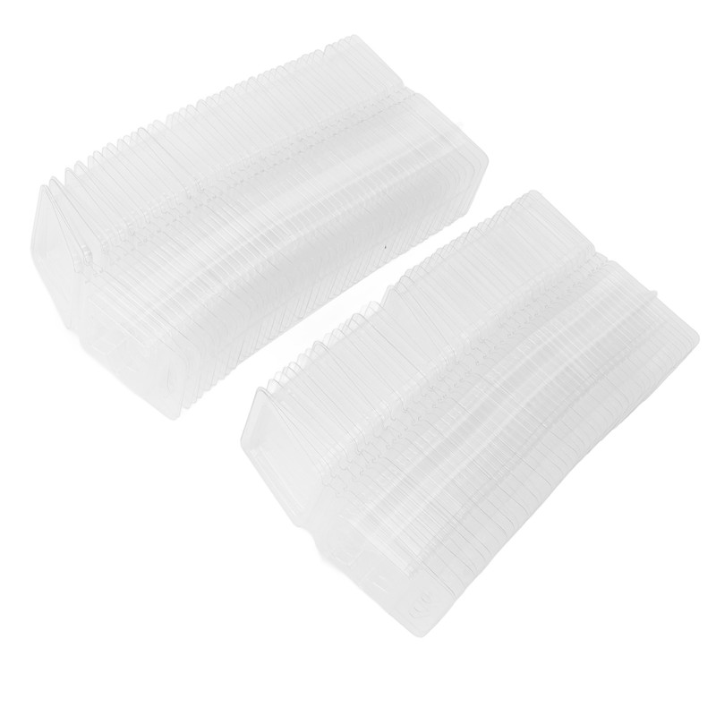 100 Packs Wax Melt Clamshell Molds Containers Clear Empty Plastic