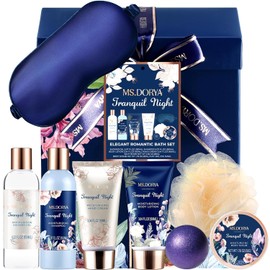 Christmas Spa Gifts for Women - Unique Birthday Spa Gift Baskets Set for Mom, 8 Pcs Self Care Gifts, Ideal Anniversary Christmas Gifts for Wife Girlfriend Daughter Coworker