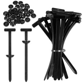 Pack of 100 Universal Cable Tie Buckle, Universal Cable Tie Buckle, Nylon Self-Locking Cable Ties Black UV Resistant, Nylon Cable Tie Zip Ties for Car Repairs Indoor Outdoor Use