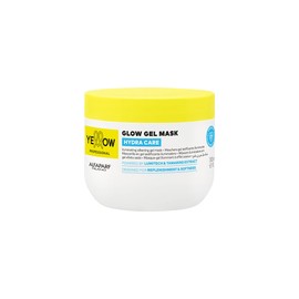 "YELLOW PROFESSIONAL HYDRA CARE GLOW GEL MASK 300ml Máscara iluminadora en gel efeito seda para todo tipo de cabello POTENCIADO CON LUMITECH & TAMARIN