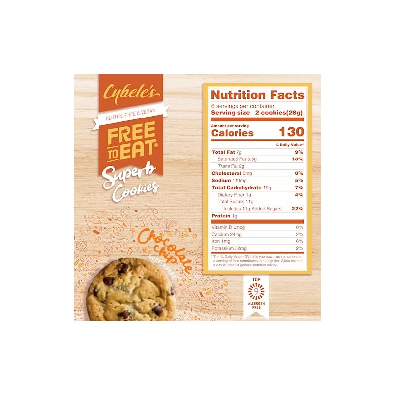 Cybele’s Free To Eat Gluten-Free & Vegan Cookies - Plant-Based,