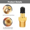 GODESON 1/4" NPT Tank Valve, Anti-Corrosion Brass Schrader Valve with