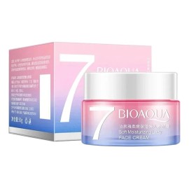 Bioaqua crema facial 7 en 1 con ácido hialurónico | hidratación y antiedad para todo tipo de piel