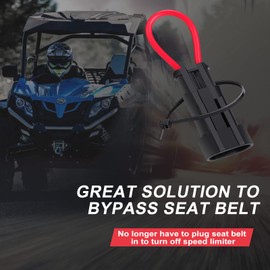moveland Seat Belt Bypass for 2010 and Up CAN AM, Plug and Play Harness Overides Seat Belt Compatible with Commander Defender Maverick 800 Max X MR ds Turbo rs Xmr Sport RC Trail xc X3