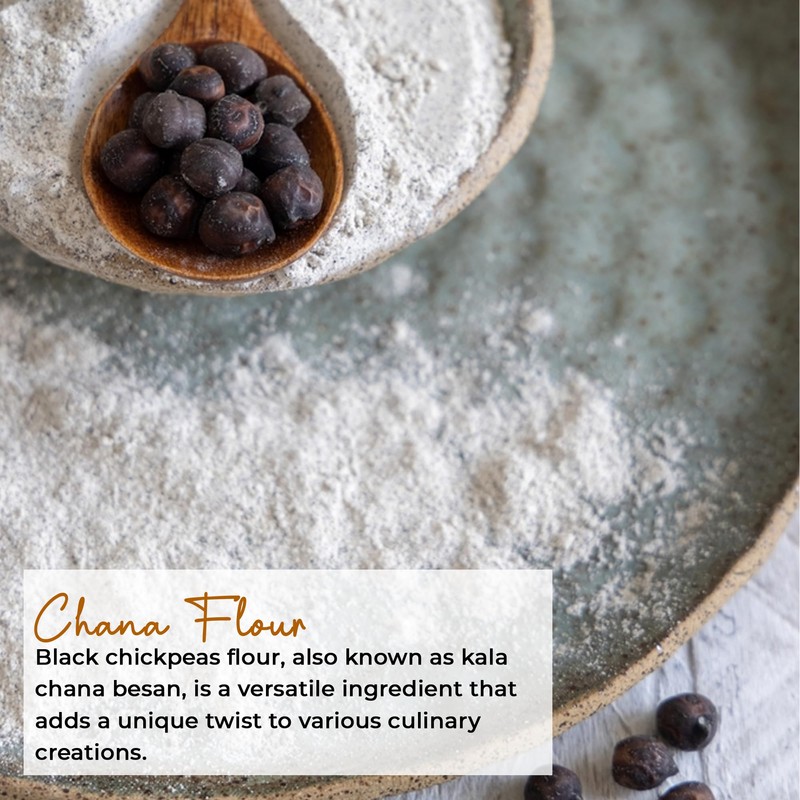 NY Spice Shop Black Chickpeas Flour - 1 Pound Finely