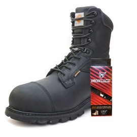 IRONLACE Unbreakable Boot & Shoe Laces - Black - 63 Inches - 160 cm