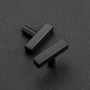 Ravinte 30 Pack Black Square Bar Cabinet Knobs 2 Inch