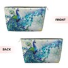 Peacocks and Flowers Travel Toiletry Bag for Women and Men,