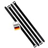 FrogJim Black Velcro Cable Ties with Buckle, Re-Usable Velcro Strap,