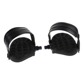 Abaodam 1 Pair Indoor Exercise Bike Flat Pedals Design for Mountain Biking Experience Compatible with Fitness Trainers Suitable for Home Gym and Office Use