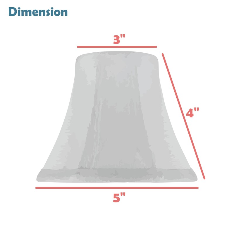 Aspen Creative 30005-2A, Bell Clip-On Chandelier Lamp Shade, Floral Print,