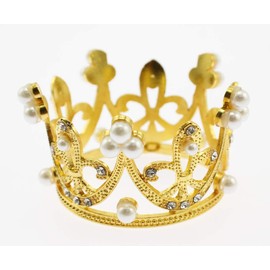 Olive-G Glitter Cute Tiara Crown Hair Accessory Gold