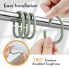 Amazer Shower Curtain Hooks Rings, 24 Pcs Shower Curtain Rings,
