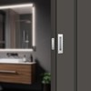 Malimali Pocket Door Pull and Edge Set, Stainless Steel Hardware