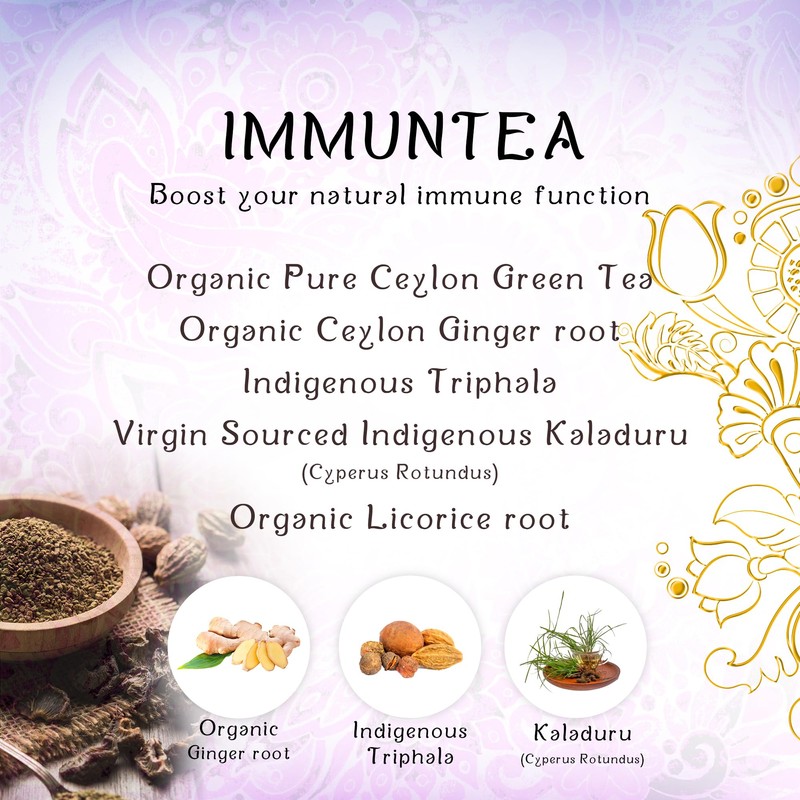 Térapy Ceylon ImmunTea Ayurvedic Tea | All Natural Herbal Ingredients