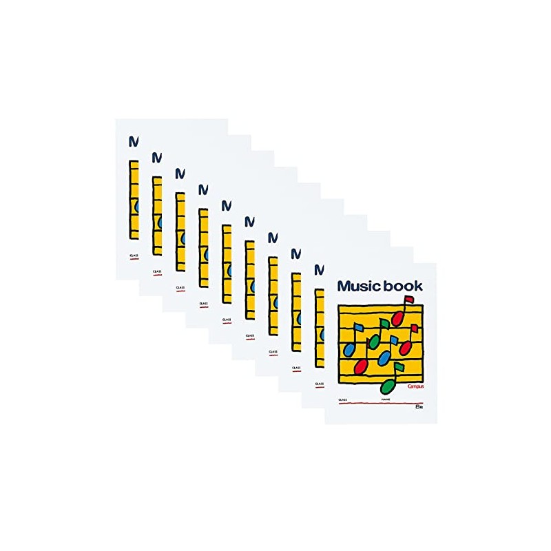 Kokuyo Notebook, Campus Notebook, Music Book, B5, 5 Lines, 8