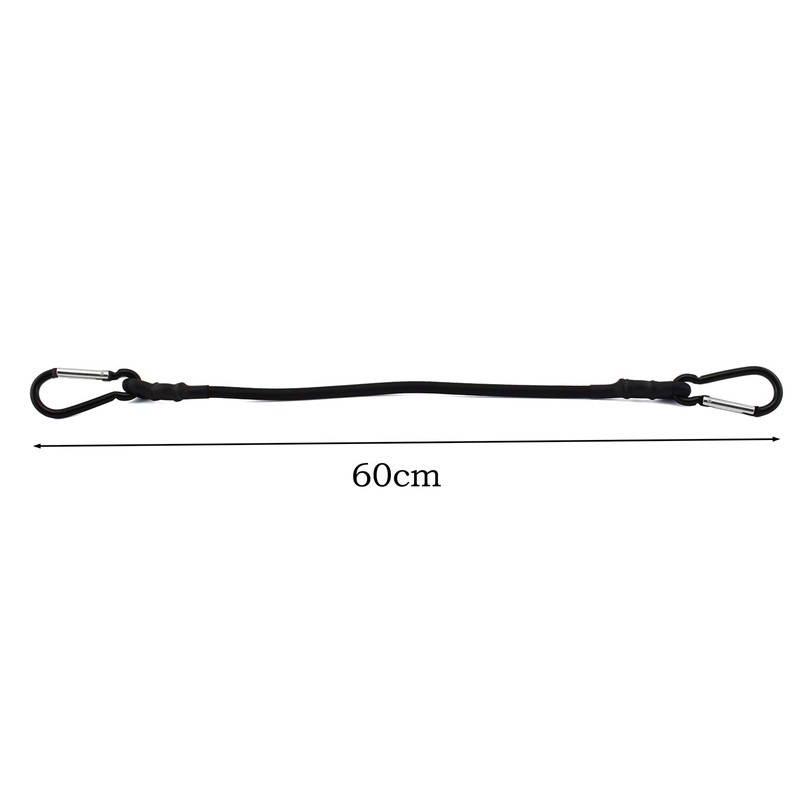 CM Hardware 60cm x 8mm Stretch Cord and Carabiner Hook