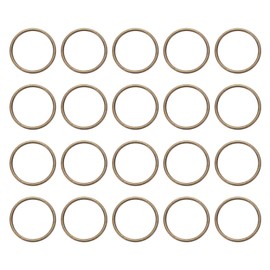 sourcing map 20pcs O Ring Buckles 1" (25mm) Zinc Alloy Electroplated Round Ring Buckles Multi-Purpose Buckle Loop Ring for Hardware Bags Belts Craft DIY Accessories, Bronze