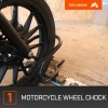 CargoSmart Motorcycle Wheel Chock — Connects to X-Track and E-Track