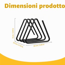 Naruide Porta Coperchi Pentole Salvaspazio, Porta Taglieri da Cucina, Supporto in Metallo Nero con 4 Scomparti, Organizzatore da Cucina Stabile e Antiscivolo per Taglieri e Coperchi