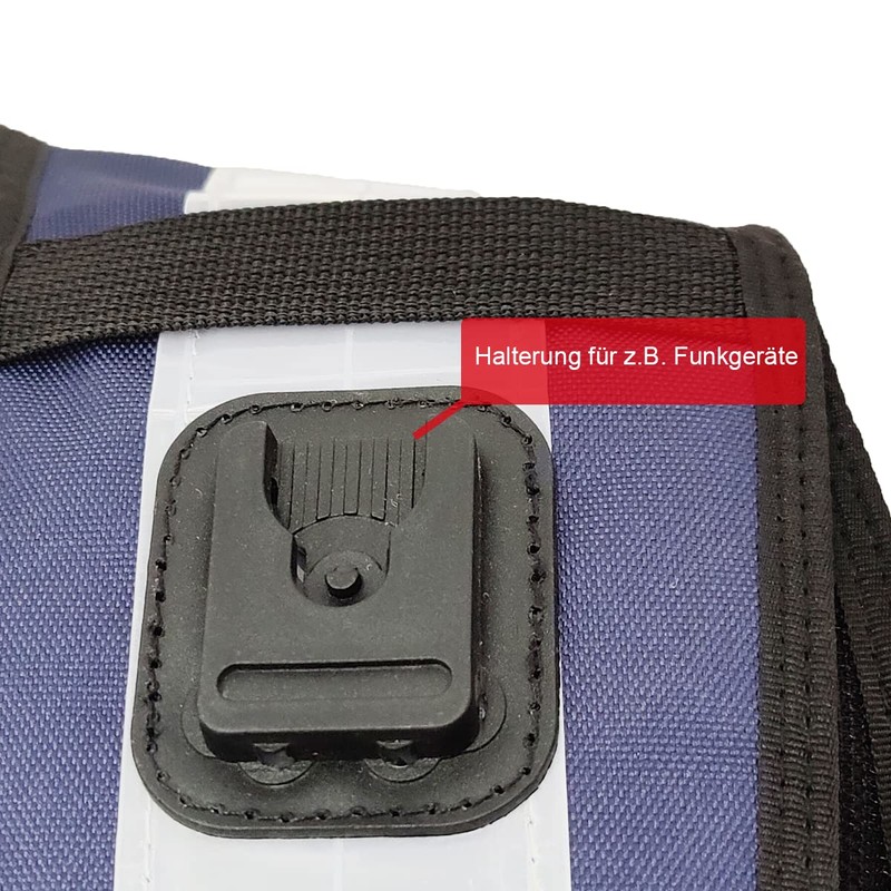 EXPLOSIV Reflective Multi-Pocket Security Vest, Size L-3XL (Adjustable), Navy-Yellow, Without