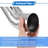 X AUTOHAUX 80mm/3.15" OD Extended Exhaust Bend Elbow Pipe Exhaust