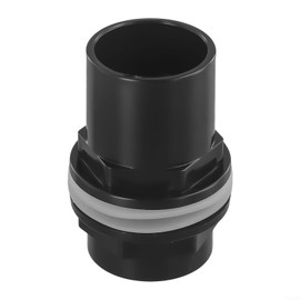PVC Threaded Tank Connector for Fish Pond Filter Systems with Gasket and Nut (40mm)