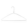 HANGERWORLD Silver Metal Wire Clothes Hangers 16inch 13 Gauge Clothes