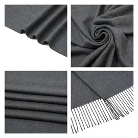 PIOYMEYA Scarf Stole Women's Festive for Evening Dress Pashmina Scarves Scarves Winter, gray