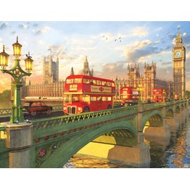 Springbok 500 Piece Jigsaw Puzzle Westminster Bridge, Multi