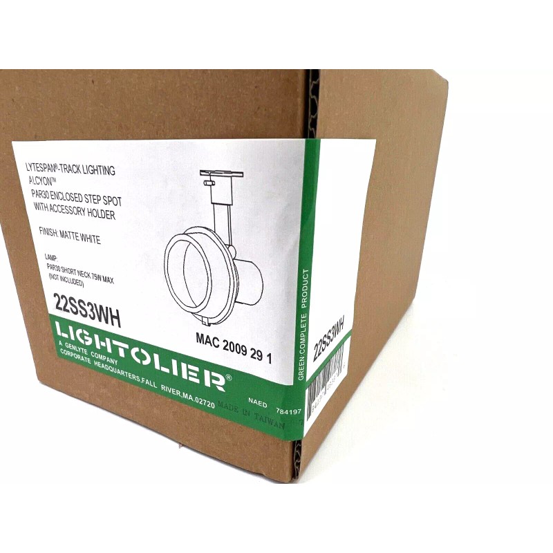 Lightolier 22SS3WH Lytespan Track Alcyon WHITE LIGHTING NEW! SEALED!