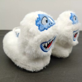 Bioworld Abominable Snowman 3D Plush Slippers White Baby 3 Rudolph Reindeer