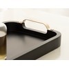 Kate and Laurel Farson Modern Decorative Wood Rectangle Tray with