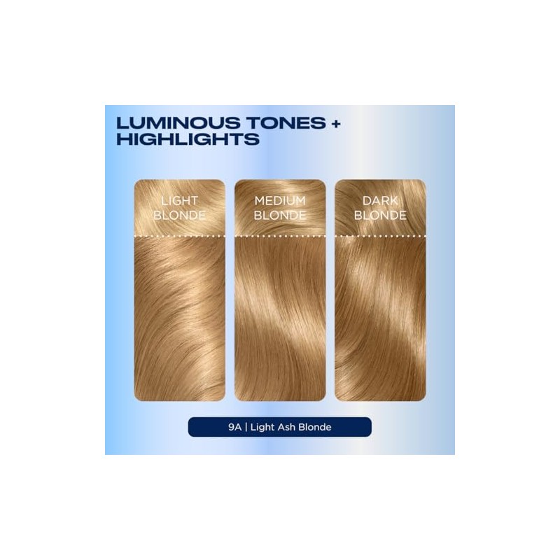 Clairol Nice'N Easy Crème 9A Light Ash Blonde (3 Kits)