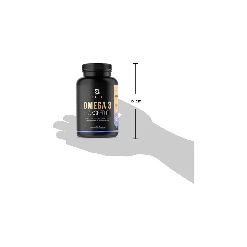 Omega 3 Aceite De Linaza 180 Cápsulas. B Life