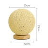 LED Bedside Table Lamp Dimmable 3W Creative USB Rattan Ball