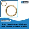 Curtain Rings Hollow Brass Plated 12 mm Roman Blind Curtain
